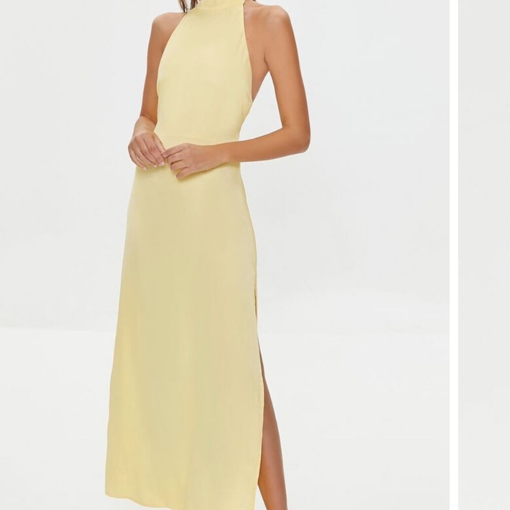 Forever 21 Silk Misty Blue dress